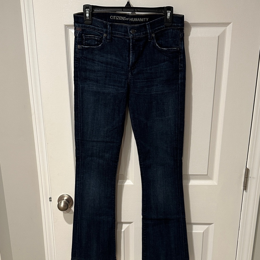 Citizens of Humanity “Amber” Dark Blue Boot Cut Jeans